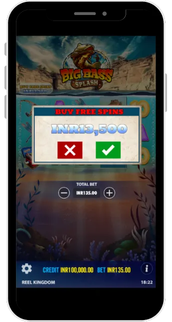 BigBassSplash Slot Interface