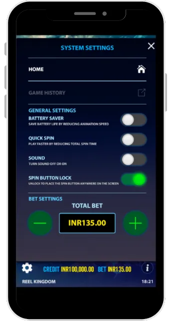 BigBassSplash System Settings