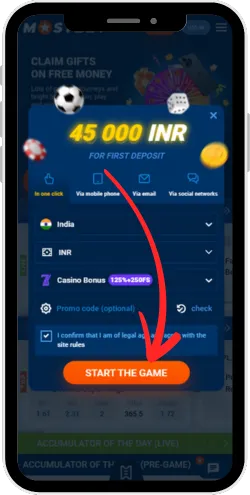 Register and Deposit